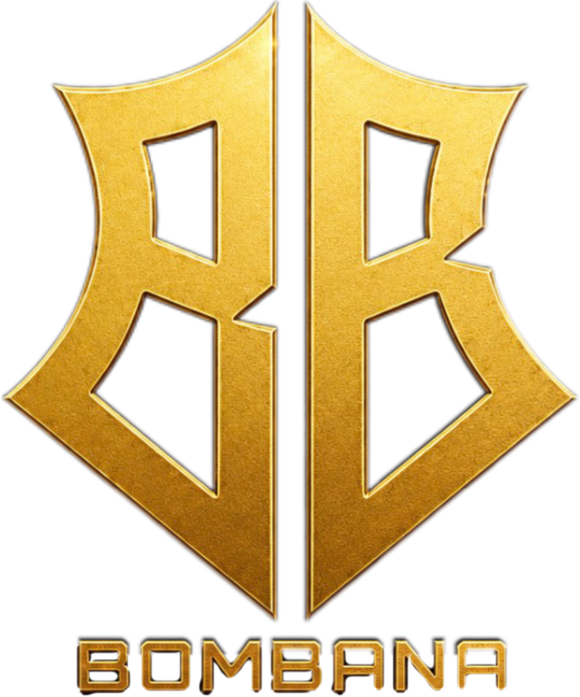Bombana gold crest and logo